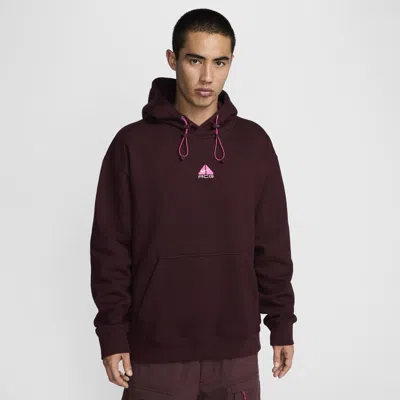Nike Unisex  Acg Therma-fit Fleece Pullover Hoodie In Red