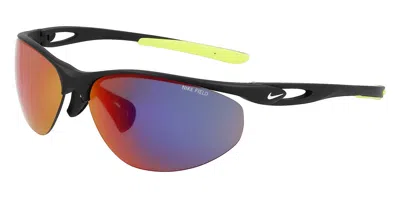Nike Unisex Aerial 69mm Matte Sunglasses Dz7353-011-69 In Black