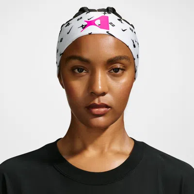 Nike Unisex A'ja Wilson Basketball Dri-fit Fury Classic Headband In White