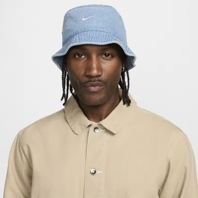 Nike Unisex Apex Denim Bucket Hat In Blue