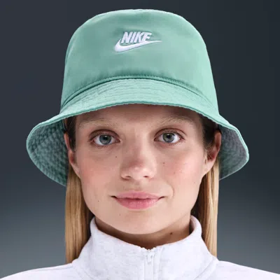 Nike Unisex Apex Futura Washed Bucket Hat In Green