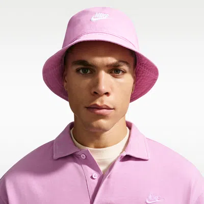 Nike Unisex Apex Futura Washed Bucket Hat In Pink