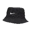 Nike Unisex Apex Swoosh Bucket Hat In Black