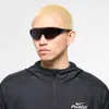 Nike Athena Edge 69mm Rimless Shield Sunglasses In Black