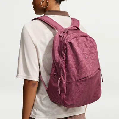 Nike Unisex Aura Floral Backpack (24l) In Red