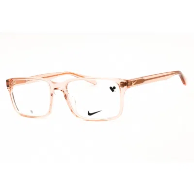 Nike Unisex Black Rectangular Eyeglass Frames 1001y In Brown