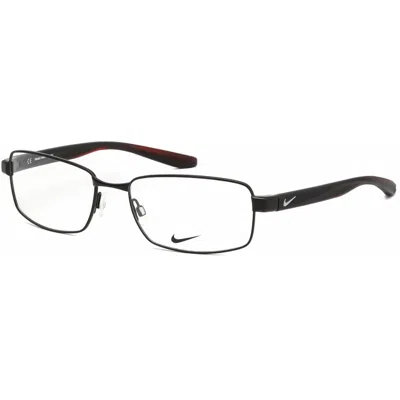 Nike Unisex Black Rectangular Eyeglass Frames 8195