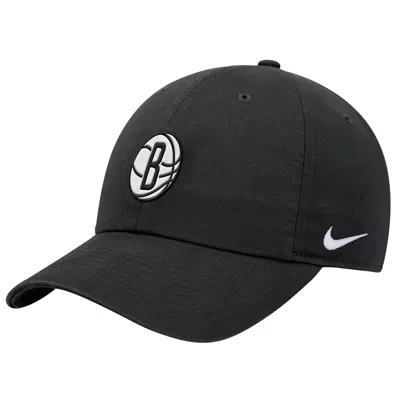 Nike Unisex Brooklyn Nets Nba Cap In Black
