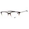 Nike Unisex Brown Rectangular Eyeglass Frames 7284 In Multi