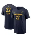Nike Unisex Caitlin Clark Navy Indiana Fever 2024 Wnba Draft Explorer Edition Player Name Number T-shirt In Navy