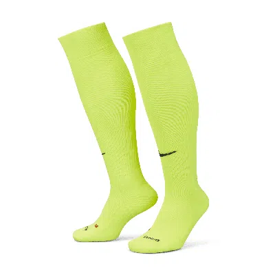 Nike Unisex Classic 2 Cushioned Over-the-calf Socks In Yellow