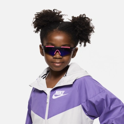 Nike Kids' Unisex Cloak Infrared Mirrored Sunglasses In Black