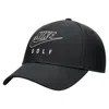 Nike Unisex Club Structured Dri-fit Golf Futura Swoosh Cap In Black