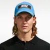 Nike Club Structured Racing Backstrap Hat In Blue