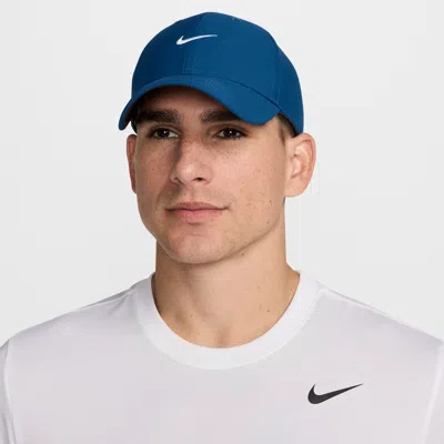 Nike Unisex Club Structured Swoosh Cap In Blue