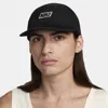 Nike Unisex Club Unstructured Flat Bill Outdoor Cap In Black