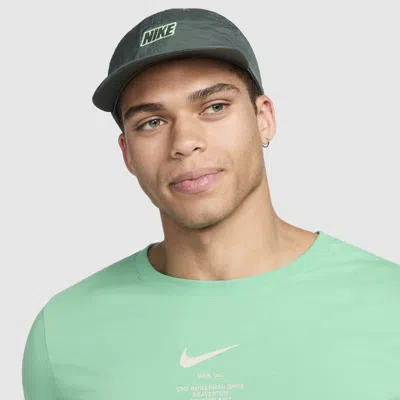 Nike Unisex Club Unstructured Flat Bill Outdoor Cap In Green