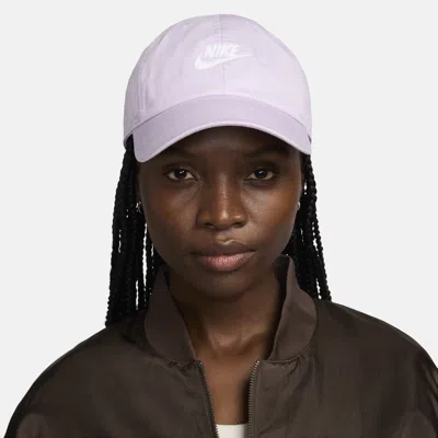 Nike Unisex Club Unstructured Futura Wash Cap In Purple