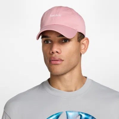 Nike Unisex Club Unstructured Jdi Cap In Pink