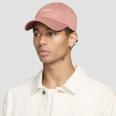 Nike Unisex Club Unstructured Jdi Cap In Pink