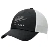 Nike Unisex Club Unstructured Softball Swoosh Trucker Cap In Black