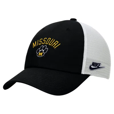 Nike Unisex College (missouri) Unstructured Trucker Cap In Black