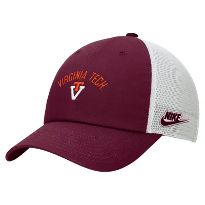 Nike Unisex College (virginia Tech) Unstructured Trucker Cap In Multi