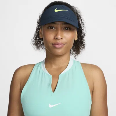 Nike Unisex Dri-fit Adv Ace Tennis Visor In Blue