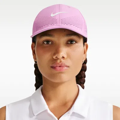Nike Unisex Dri-fit Adv Club Structured Swoosh Cap In Purple