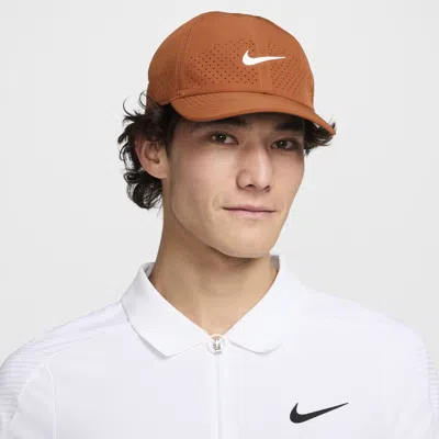Nike Unisex Dri-fit Adv Club Unstructured Tennis Cap In Brown