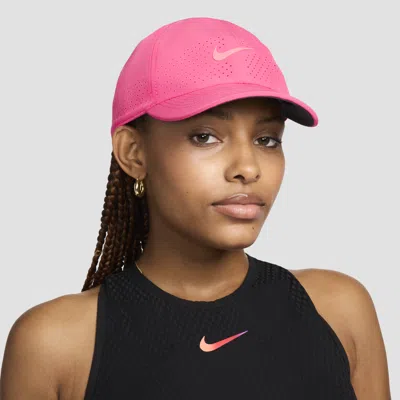 Nike Unisex Dri-fit Adv Club Unstructured Tennis Cap In Pink