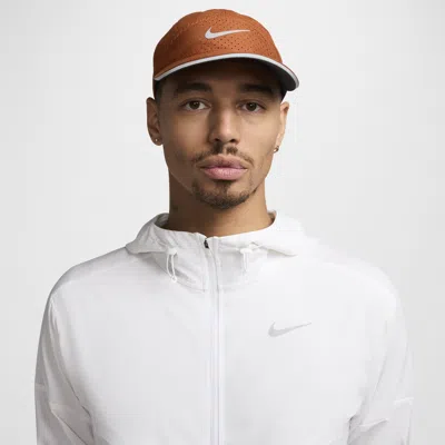 Nike Unisex Dri-fit Adv Fly Unstructured Reflective Cap In Brown