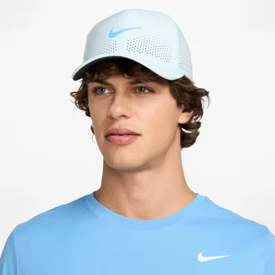 Nike Unisex Dri-fit Adv Rise Structured Swooshflex Cap In Blue