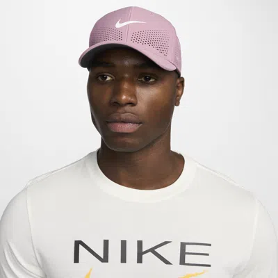 Nike Unisex Dri-fit Adv Rise Structured Swooshflex Cap In Purple