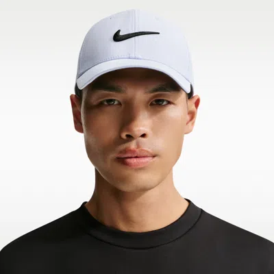 Nike Unisex Dri-fit Club Structured Swoosh Cap In Gray