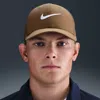 Nike Unisex Dri-fit Club Structured Swoosh Cap In Brown