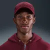 Nike Unisex Dri-fit Club Unstructured Metal Swoosh Cap In Red