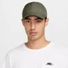 Nike Unisex Dri-fit Club Unstructured Metal Swoosh Cap In Green