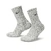 Nike Unisex Dri-fit Everyday House Crew Socks (1 Pair) In Grey