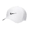 Nike Unisex Dri-fit Rise Structured Snapback Cap In White