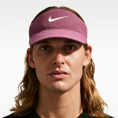 Nike Unisex Dri-fit Adv Ace Visor In Red