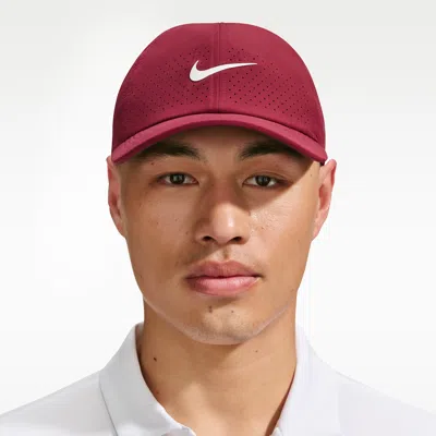 Nike Unisex Dri-fit Adv Club Unstructured Tennis Cap In Red