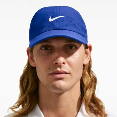 Nike Unisex Dri-fit Adv Club Unstructured Tennis Cap In Blue