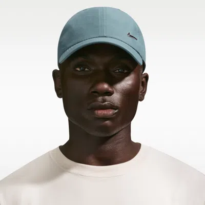 Nike Unisex Dri-fit Club Unstructured Metal Swoosh Cap In Green