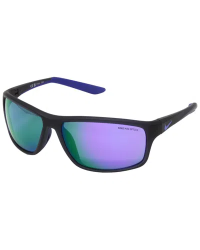 Nike Unisex Dv2155 64mm Sunglasses In Blue