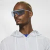 Nike Unisex Echo Shield Mirrored Sunglasses In Blue