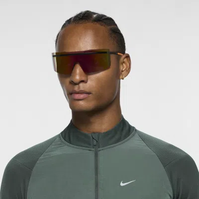Nike Unisex Echo Shield Road Tint Sunglasses In Black