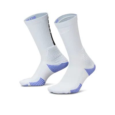 Nike Unisex Elite 2.0 Cushioned Crew Socks (1 Pair) In Gray
