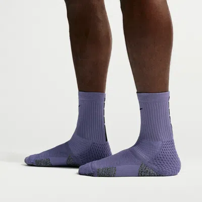 Nike Unisex Elite 2.0 Cushioned Crew Socks (1 Pair) In Purple