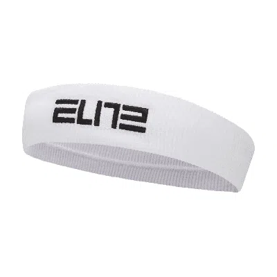 Nike Unisex Elite Headband In White
